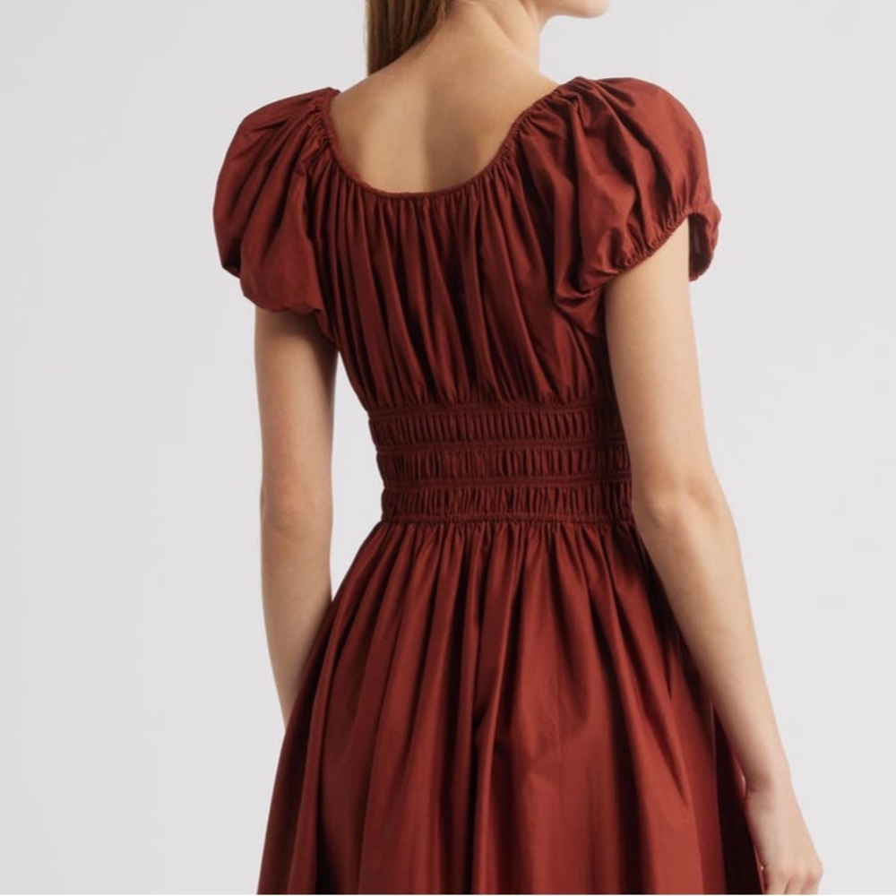 NWT DOEN Quin organic cotton poplin maxi dress in amberwood XL - Picture 5 of 9